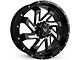 Buck Commander SAW Gloss Black Milled Edges Wheel; 22x10; -10mm Offset (04-15 Titan)