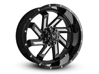 Buck Commander SAW Gloss Black Milled Face Wheel; 20x10; -25mm Offset (04-15 Titan)