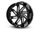 Buck Commander SAW Gloss Black Milled Face Wheel; 20x10; -25mm Offset (04-15 Titan)