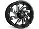 Buck Commander SAW Gloss Black Milled Face Wheel; 22x10; -10mm Offset (04-15 Titan)