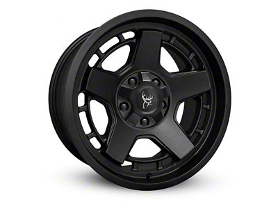 Buck Commander Atlas All Satin Black 6-Lug Wheel; 17x9; -12mm Offset (05-15 Tacoma)