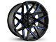 Buck Commander Canyon Satin Black Milled Face with Blue Clear Wheel; 20x9; 0mm Offset (10-24 4Runner)