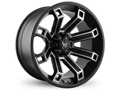 Buck Commander Hollow Point Satin Black Machined Face Wheel; 20x10; -35mm Offset (10-24 4Runner)