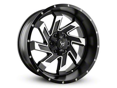 Buck Commander SAW Satin Black Machined Face Wheel; 20x10; -25mm Offset (10-24 4Runner)