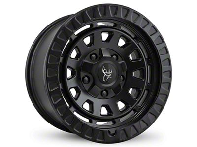 Buck Commander Venture All Satin Black Wheel; 17x9; 0mm Offset (10-24 4Runner)