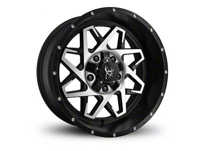 Buck Commander Caliber Satin Black Milled Face 6-Lug Wheel; 20x10; -25mm Offset (22-24 Bronco Raptor)