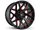 Buck Commander Canyon Satin Black Milled Face with Red Clear Wheel; 20x9; 0mm Offset (22-24 Tundra)
