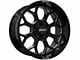 Built Off Road BTO-1 Gloss Black Milled 6-Lug Wheel; 20x9; 0mm Offset (04-15 Titan)