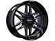 Built Off Road BTO-5 Gloss Black Milled 6-Lug Wheel; 20x9; 0mm Offset (04-15 Titan)