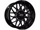 Built Off Road BTO-2 Gloss Black Milled 6-Lug Wheel; 22x10; -19mm Offset (10-24 4Runner)