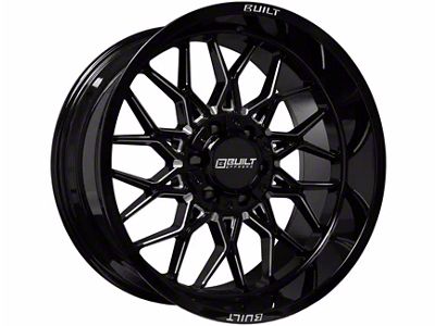 Built Off Road BTO-2 Gloss Black Milled 6-Lug Wheel; 20x10; -19mm Offset (2024 Tacoma)