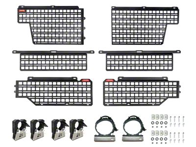 BuiltRight Industries Bedside MOLLE Rack System; Stage 1 Kit (05-23 Tacoma)