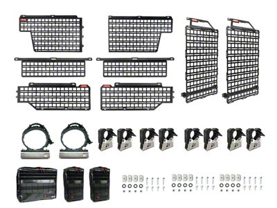 BuiltRight Industries Gear Organization MOLLE System; Pro Kit (16-23 Tacoma)