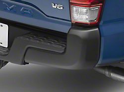 Rear Bumper Covers; Not Pre-Drilled for Backup Sensors; Textured Black (16-23 Tacoma)