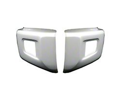 Front Bumper Cover; Not Pre-Drilled for Front Parking Sensors; Gloss White (14-21 Tundra)