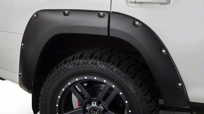 Bushwacker Toyota 4-Runner Pocket Style Fender Flares; Rear; Matte ...