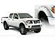 Bushwacker Boss Pocket Style Fender Flares; Front and Rear; Matte Black (05-21 Frontier w/ Factory Chrome Front Bumper & Factory Mud Flaps)