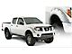 Bushwacker Boss Pocket Style Fender Flares; Front and Rear; Matte Black (05-21 Frontier w/ Factory Chrome Front Bumper & w/o Factory Mud Flaps)