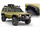 Bushwacker Flat Style Fender Flares; Front and Rear; Textured Black (84-01 Jeep Cherokee XJ)