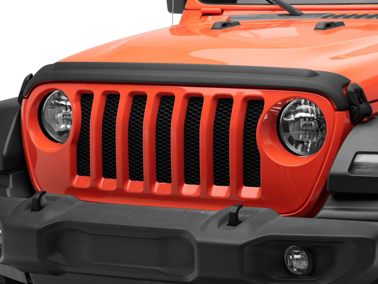 Bushwacker Jeep Wrangler Trail Armor Hood Stone Guard 14093 (18-24 Jeep ...