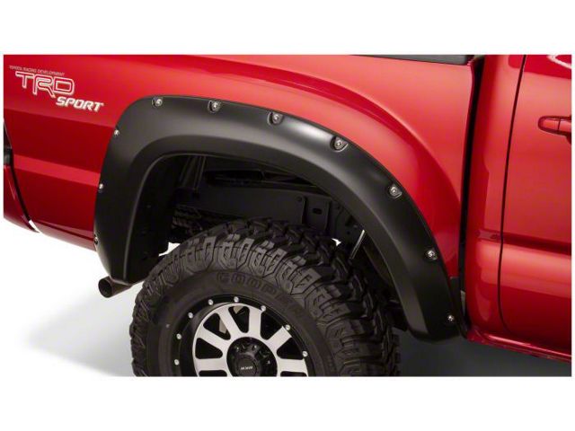 Bushwacker Pocket Style Fender Flares; Rear; Matte Black (12-15 Tacoma w/ 5-Foot Bed)