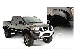 Bushwacker Pocket Style Fender Flares; Front; Matte Black (04-15 Titan)