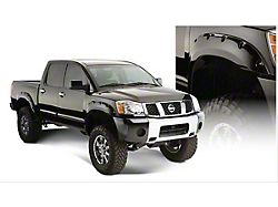 Bushwacker Pocket Style Fender Flares; Front and Rear; Matte Black (04-15 Titan w/ Titan Box)