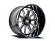 Cali Off-Road Auburn Gloss Black Milled 6-Lug Wheel; 20x10; -25mm Offset (04-15 Titan)