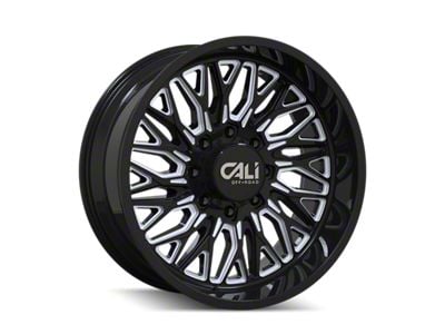 Cali Off-Road Crusher Gloss Black Milled 6-Lug Wheel; 22x10; -19mm Offset (04-15 Titan)