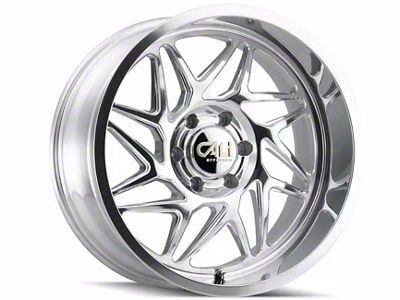 Cali Off-Road Gemini Polished Milled 6-Lug Wheel; 22x12; -51mm Offset (04-15 Titan)