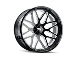 Cali Off-Road Invader Gloss Black Milled 6-Lug Wheel; 26x14; -76mm Offset (04-15 Titan)