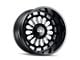 Cali Off-Road Paradox Gloss Black Milled 6-Lug Wheel; 24x14; -76mm Offset (04-15 Titan)