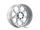 Cali Off-Road Sevenfold Brushed Milled 6-Lug Wheel; 20x10; -25mm Offset (04-15 Titan)