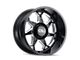 Cali Off-Road Sevenfold Gloss Black Milled 6-Lug Wheel; 20x12; -51mm Offset (04-15 Titan)