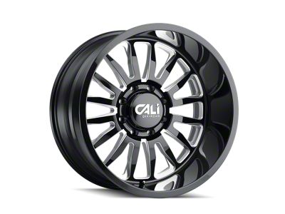 Cali Off-Road Summit Gloss Black Milled 6-Lug Wheel; 24x14; -76mm Offset (04-15 Titan)