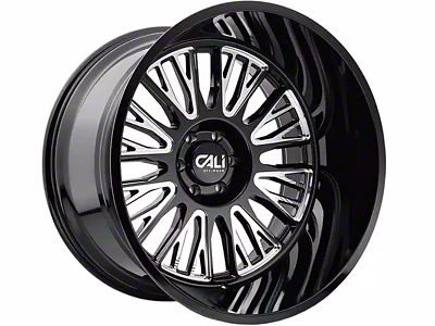 Cali Off-Road Vertex Gloss Black Milled 6-Lug Wheel; 20x10; -25mm Offset (04-15 Titan)