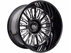 Cali Off-Road Vertex Gloss Black Milled 6-Lug Wheel; 22x12; -44mm Offset (04-15 Titan)