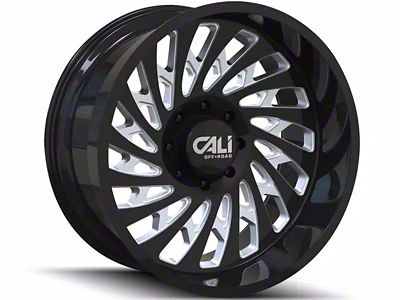 Cali Off-Road Switchback Gloss Black Milled 6-Lug Wheel; 20x10; -25mm Offset (05-15 Tacoma)