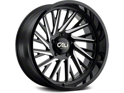 Cali Off-Road Purge Gloss Black Milled 6-Lug Wheel; 20x12; -51mm Offset (2024 Tacoma)