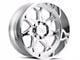 Cali Off-Road Sevenfold Polished Milled 6-Lug Wheel; 22x12; -51mm Offset (2024 Tacoma)