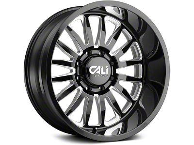 Cali Off-Road Summit Gloss Black Milled 6-Lug Wheel; 20x10; -25mm Offset (2024 Tacoma)