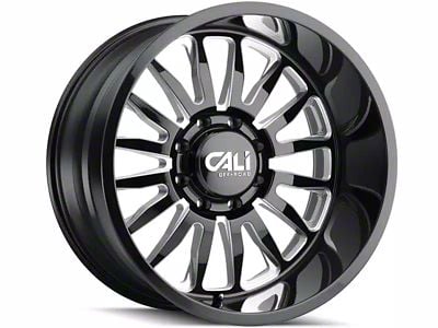 Cali Off-Road Summit Gloss Black Milled 6-Lug Wheel; 20x9; 0mm Offset (2024 Tacoma)