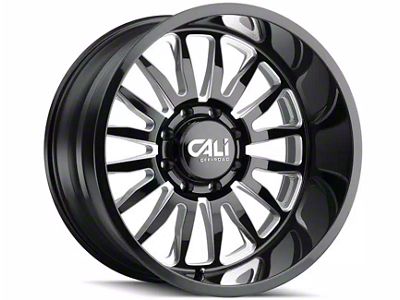 Cali Off-Road Summit Gloss Black Milled 6-Lug Wheel; 22x12; -51mm Offset (2024 Tacoma)