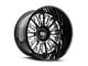 Cali Off-Road Vertex Gloss Black Milled 6-Lug Wheel; 24x14; -76mm Offset (2024 Tacoma)