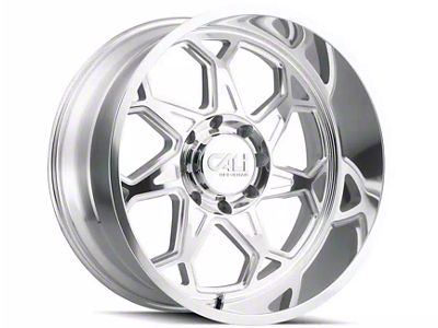 Cali Off-Road Sevenfold Polished Milled 6-Lug Wheel; 22x12; -51mm Offset (10-24 4Runner)