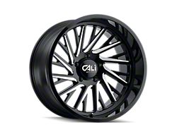 Cali Off-Road Purge Gloss Black Milled 6-Lug Wheel; 24x14; -76mm Offset (21-24 Bronco, Excluding Raptor)