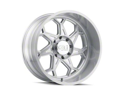 Cali Off-Road Sevenfold Brushed Milled 6-Lug Wheel; 20x12; -51mm Offset (22-24 Bronco Raptor)