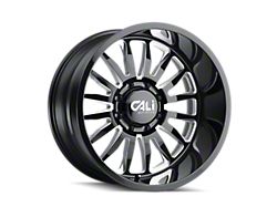 Cali Off-Road Summit Gloss Black Milled 6-Lug Wheel; 24x14; -76mm Offset (21-24 Bronco, Excluding Raptor)