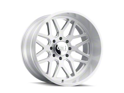 Cali Off-Road Invader Brushed Milled Wheel; 20x10; -25mm Offset (20-24 Jeep Gladiator JT)