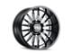 Cali Off-Road Summit Gloss Black Milled Wheel; 20x10; -25mm Offset (20-24 Jeep Gladiator JT)